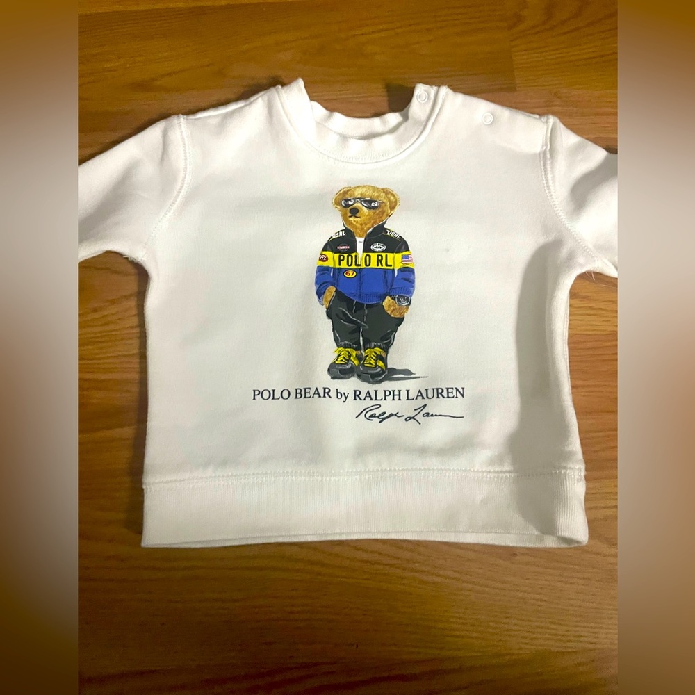 Polo Bear Fleece Sweatshirt-New-12 months